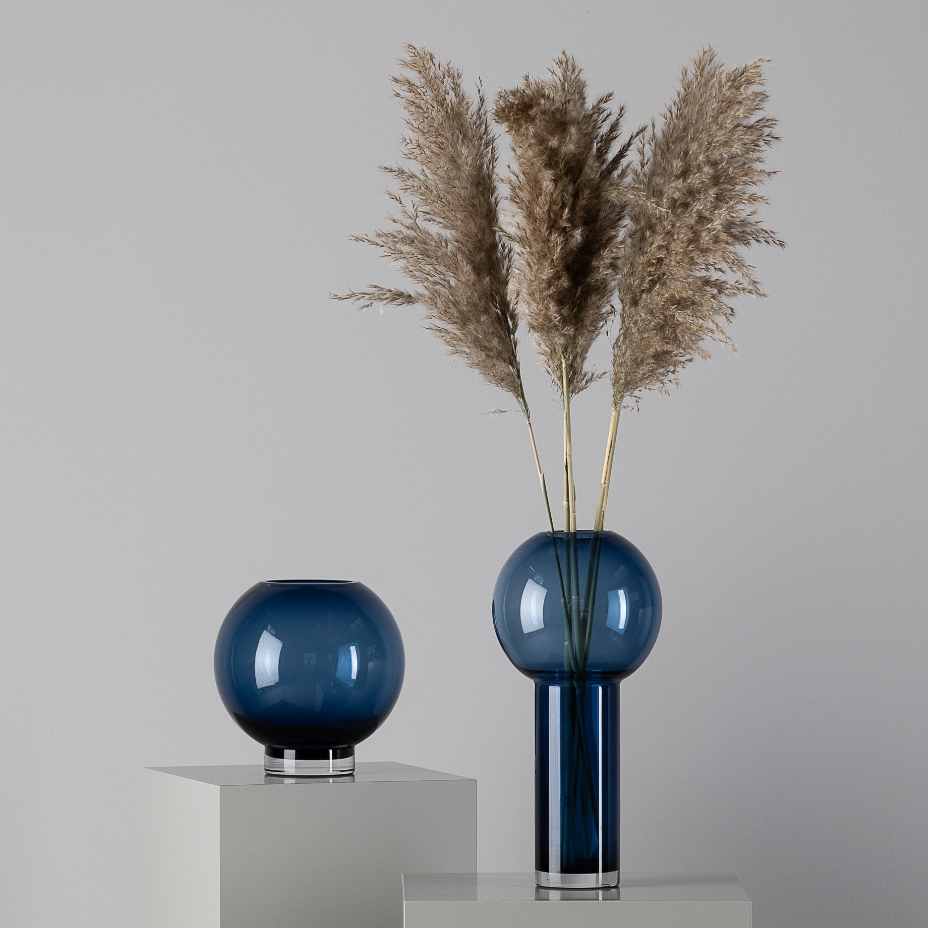 Cai Vase Blau
